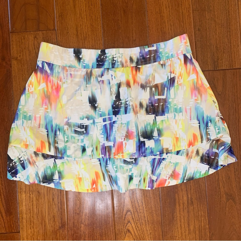 EleVen by Venus Williams colorful Flutter Women's Tennis Skirt Large UPF50+ - Picture 5 of 5
